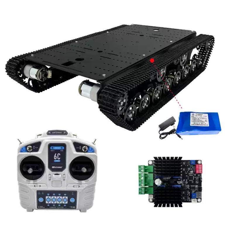 Kit șasiu robot pe șenile și roți Mecanum 4WD