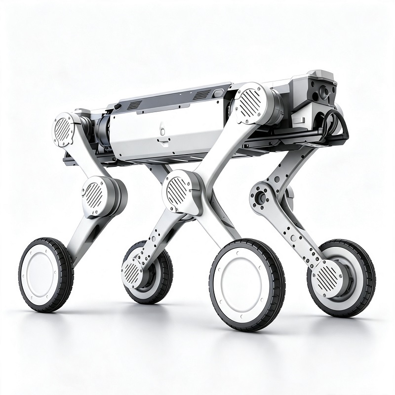 Câine robot cu picior pe roți de inspecție pentru sarcini grele