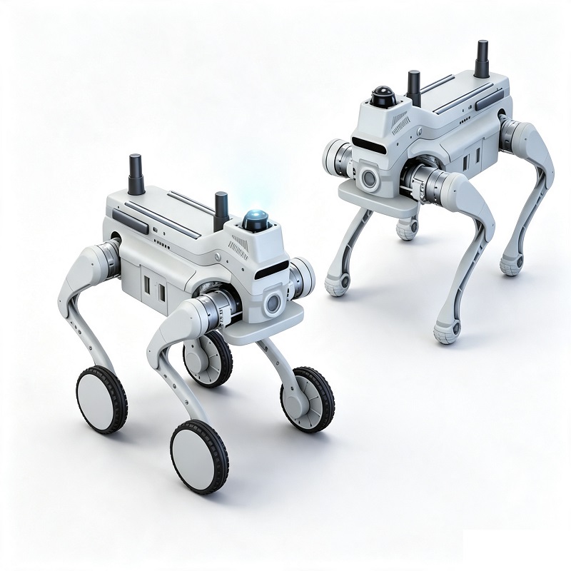 Robot industrial cvadrupat pentru inspecție și cercetare