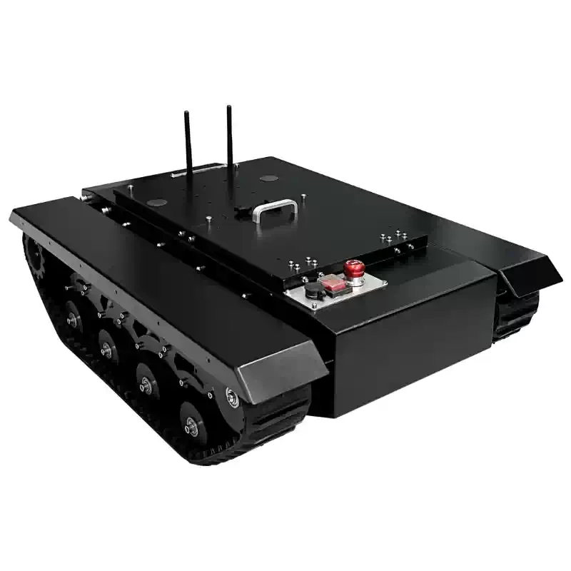 Șasiu robot industrial pe șenile din cauciuc, pe toate terenurile